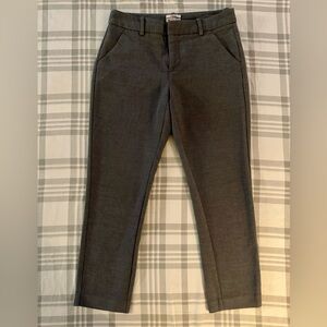 Gray slack capris